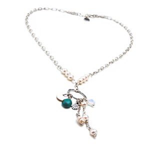 שרשרת כסף עם תליון מגוון וייחודי